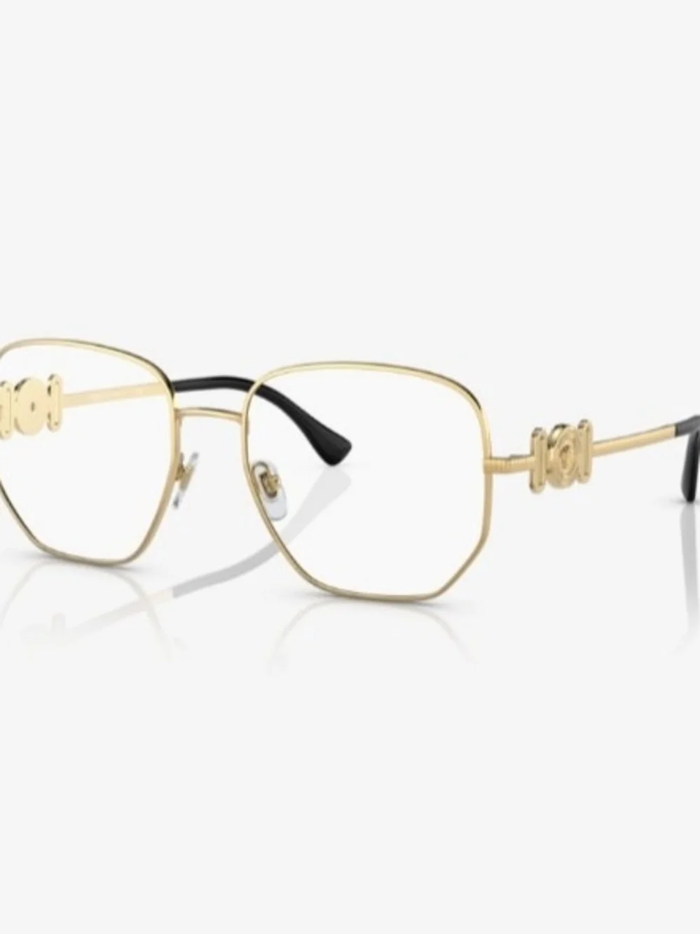 Brand NEW VE1283 Versace Glasses Size 54/18/145 Gold Black Eyeglasses
